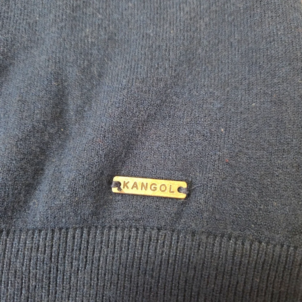 Kangol 1/4 Zip Sweater Men's Premium‎ Super Soft Viscose Poly Nylon XL NAVY